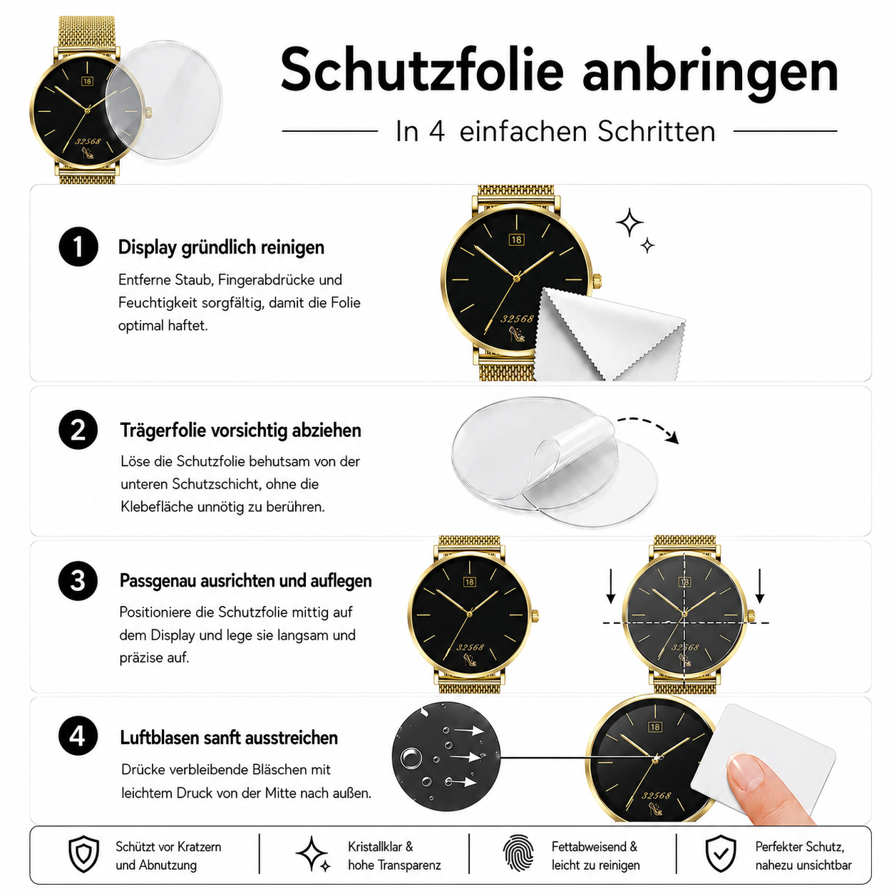 2x Schutzfolie für "Eleganza Mini"
