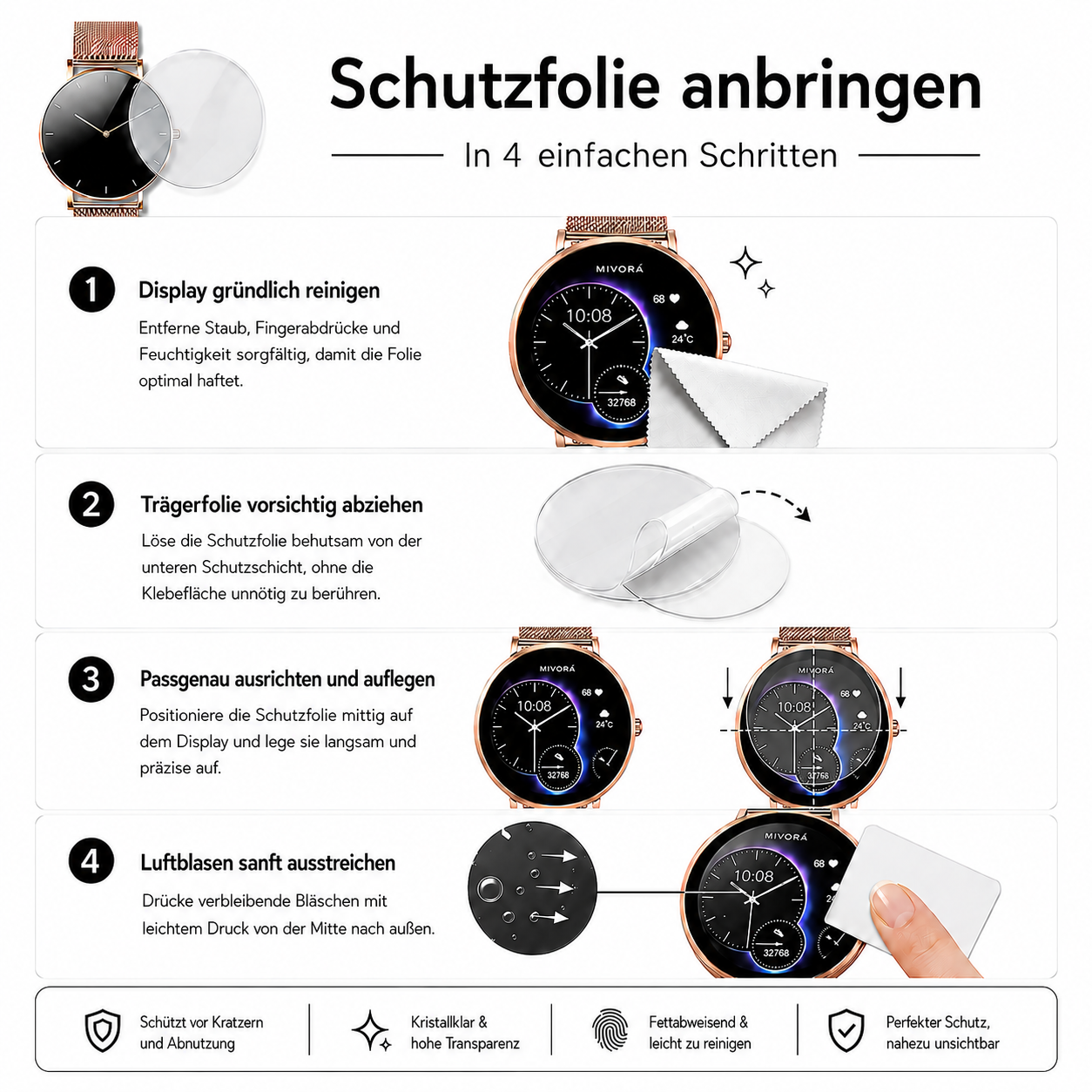 2x Schutzfolie für "Eleganza PRO"